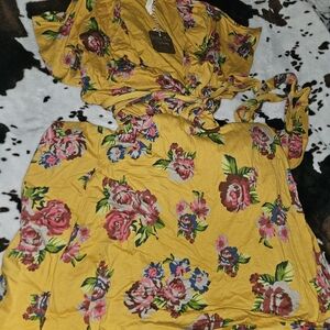 Matilda Jane Yellow Floral Maxi Dress